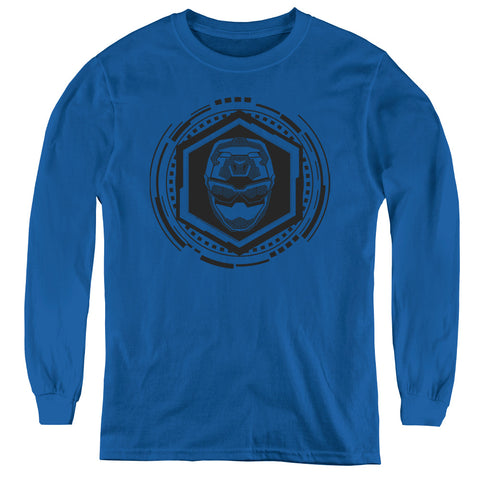 Power Rangers/blue Ranger-youth Long Sleeve-royal Blue
