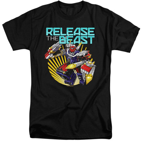 Power Rangers/beast Release-s/s Adult Tall 18/1-black