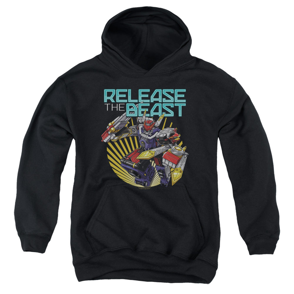 Power Rangers/beast Release-youth Pull-over Hoodie-black