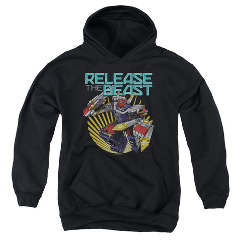 Power Rangers/beast Release-youth Pull-over Hoodie-black