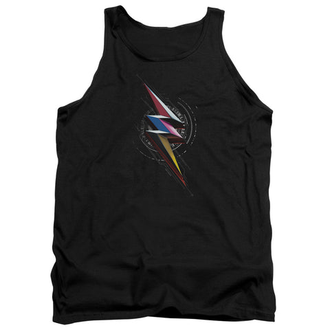Power Rangers/bolt Sigil-adult Tank-black