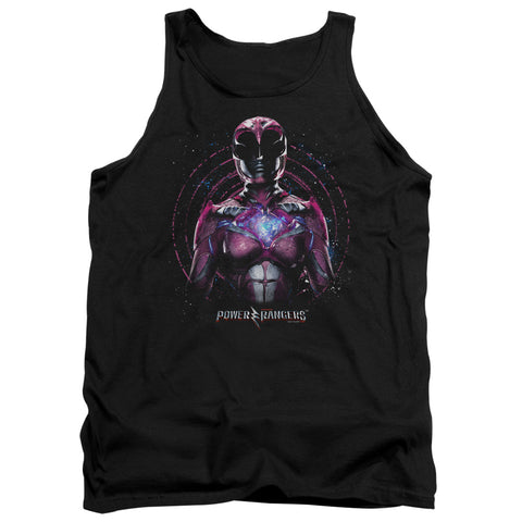 Power Rangers/pink Ranger-adult Tank-black