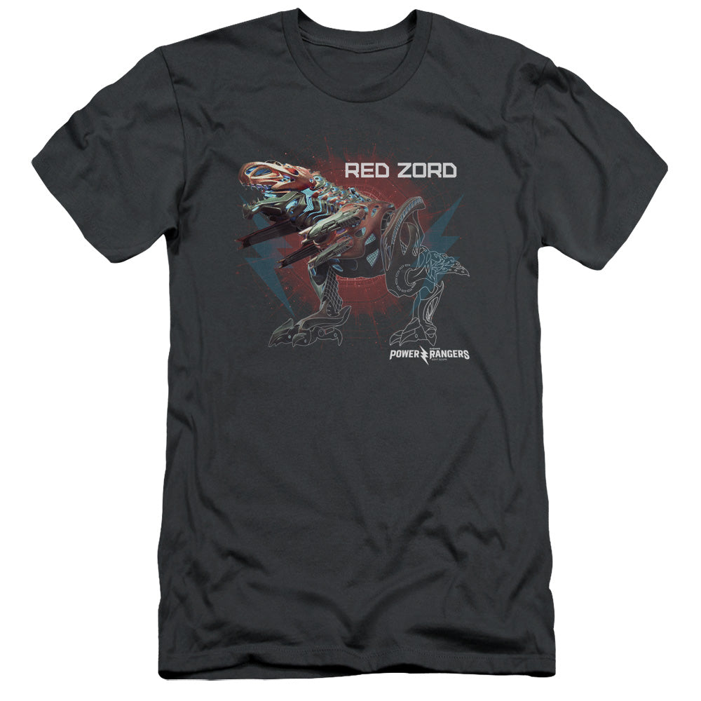 Power Rangers/red Zord-s/s Adult 30/1-charcoal