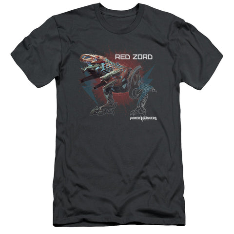 Power Rangers/red Zord-s/s Adult 30/1-charcoal