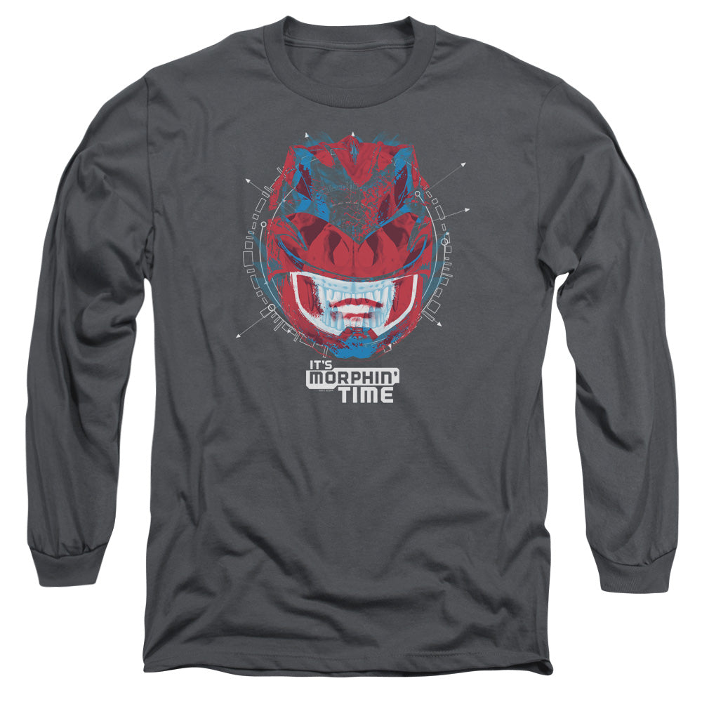 Power Rangers/its Morphin Time-l/s Adult 18/1-charcoal