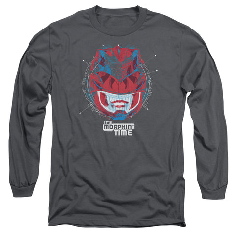 Power Rangers/its Morphin Time-l/s Adult 18/1-charcoal