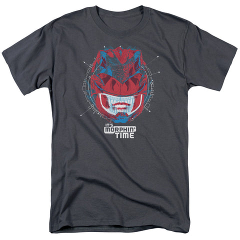 Power Rangers/its Morphin Time-s/s Adult 18/1-charcoal