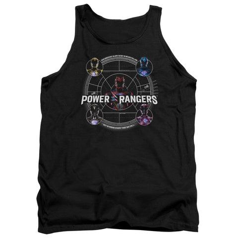 Power Rangers/greatest Glory-adult Tank-black