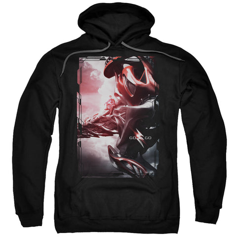 Power Rangers/red Zord Poster-adult Pull-over Hoodie-black