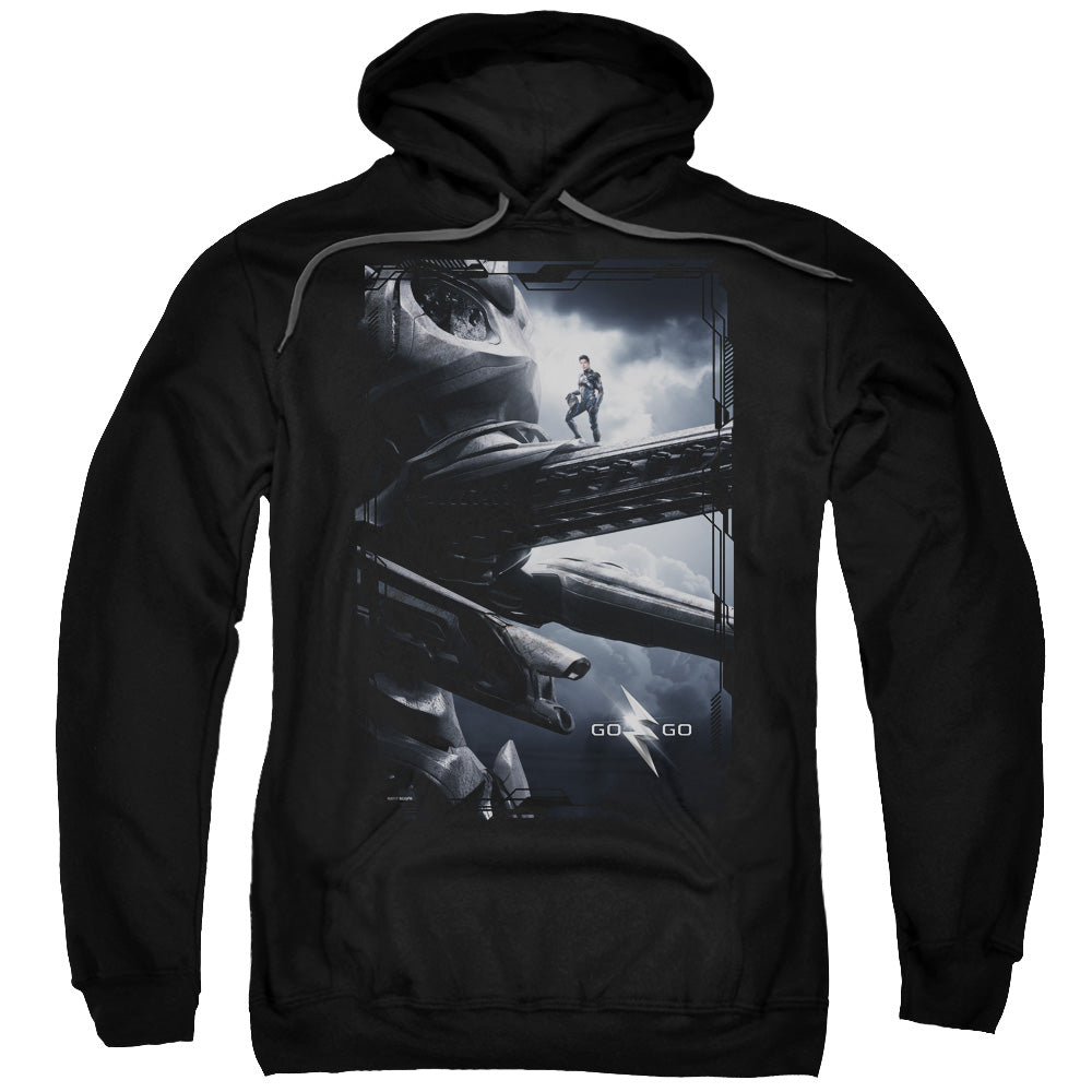 Power Rangers/black Zord Poster-adult Pull-over Hoodie-black