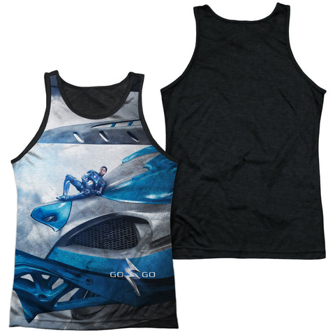 Adult 100% Poly Tank Top Black Back