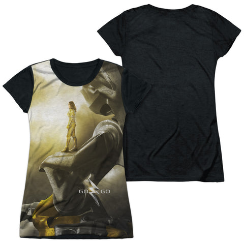 Junior Cap Sleeve 100% Poly Black Back