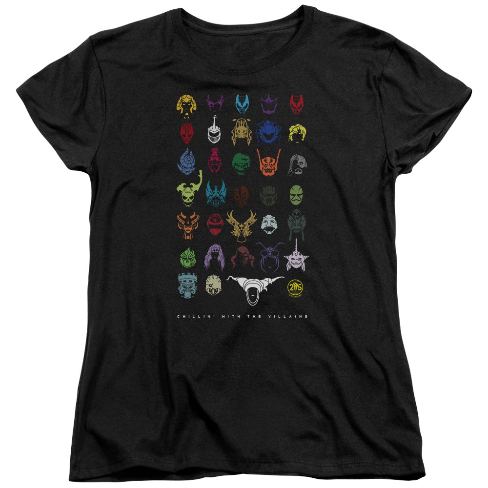 Power Rangers/villians-s/s Women's Tee-black