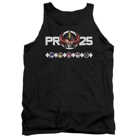 Power Rangers/megazord 25-adult Tank-black