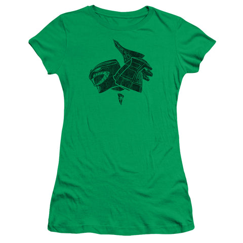 Power Rangers/green-s/s Junior Sheer-kelly Green