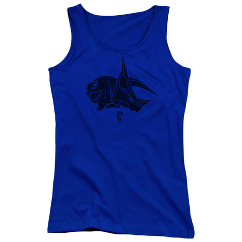 Power Rangers/blue-juniors Tank Top  -royal Blue