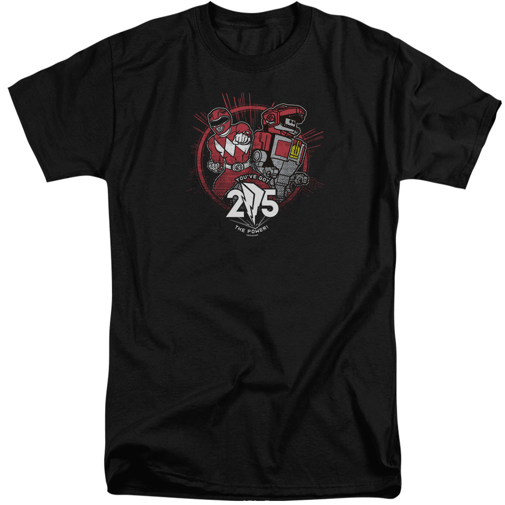 Power Rangers/red 25-s/s Adult Tall 18/1-black