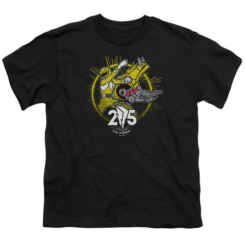 Power Rangers/yellow 25-s/s Youth 18/1-black