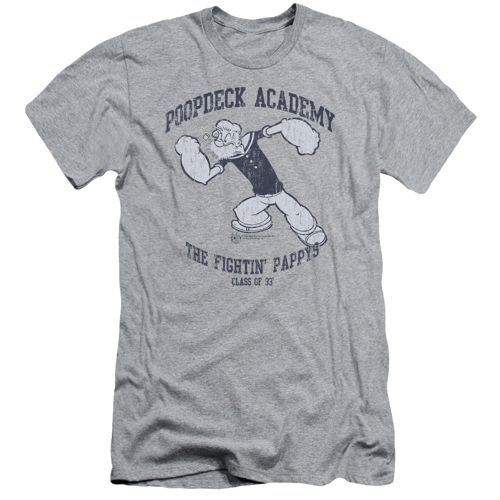 Popeye/poopdeck Academy-s/s Adult 30/1-athletic Heather