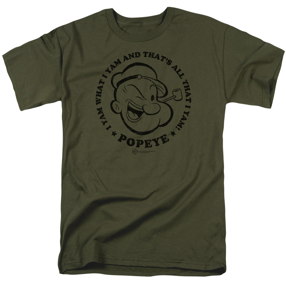 Popeye/i Yam - S/s Adult 18/1 - Military Green