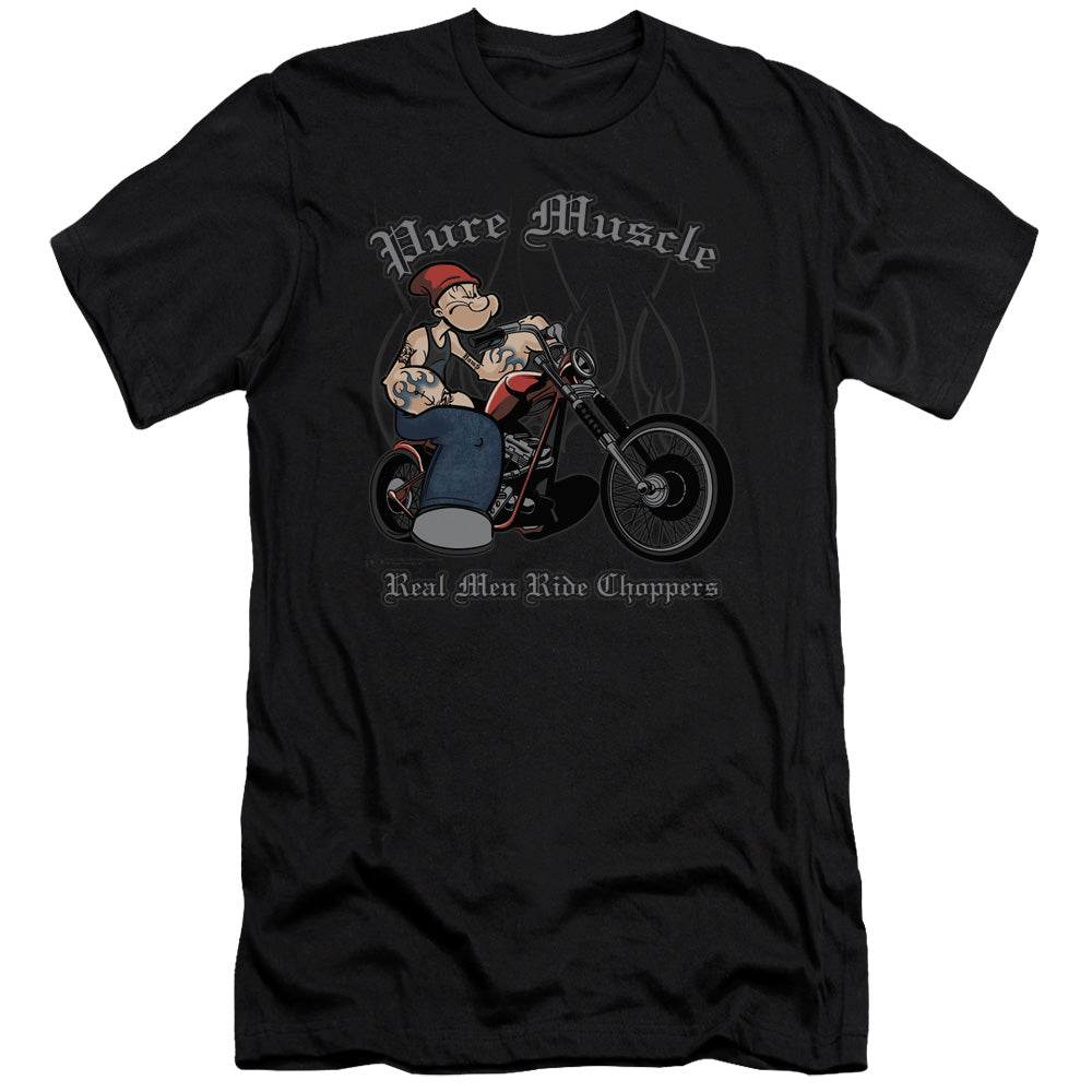 Popeye/pure Muscle - S/s Adult 30/1 - Black