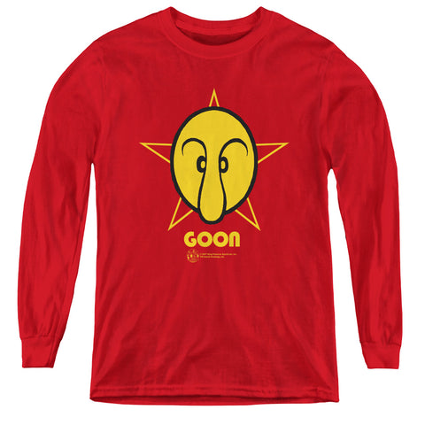 Popeye/goon - Youth Long Sleeve Tee - Red