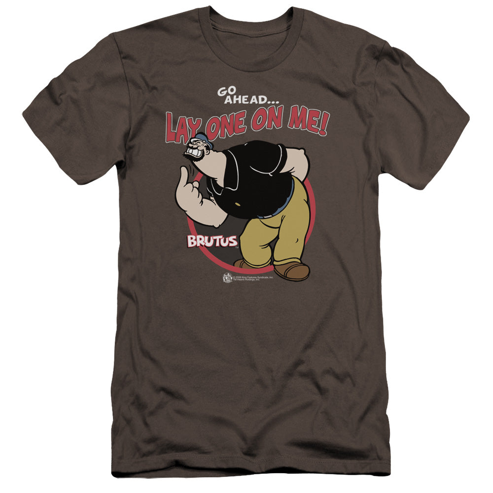 Popeye/lay One On Me-premuim Canvas Adult Slim Fit 30/1-charcoal