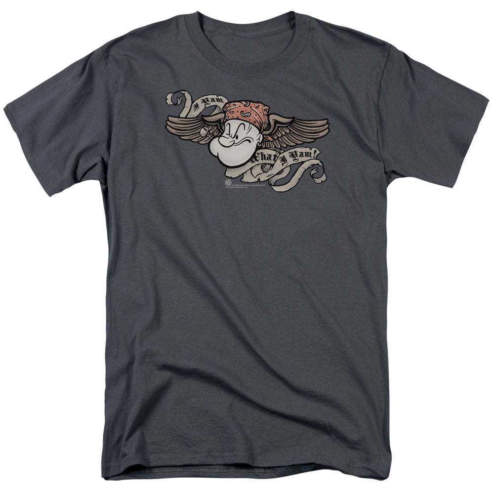 Popeye/i Am - S/s Adult 18/1 - Charcoal