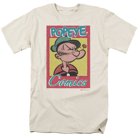 Popeye/popeye Comics - S/s Adult 18/1 - Cream