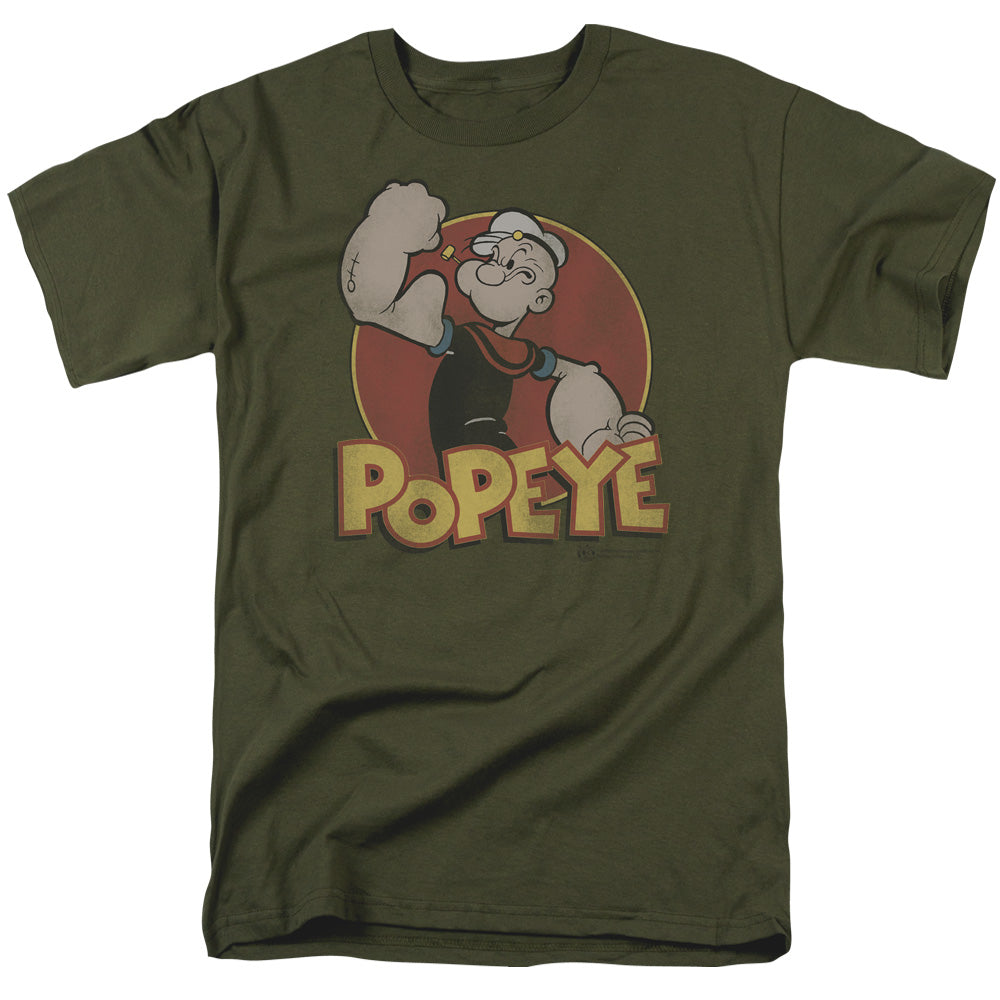 Popeye/retro Ring - S/s Adult 18/1 - Military Green