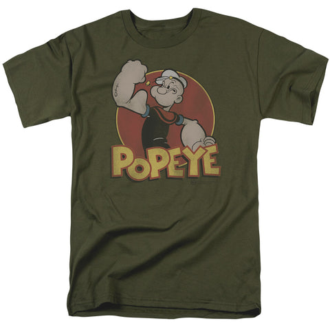 Popeye/retro Ring - S/s Adult 18/1 - Military Green