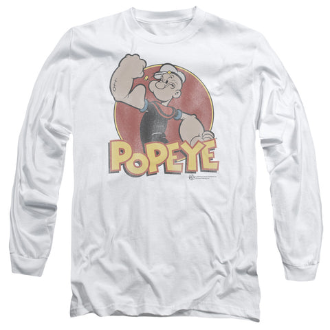 Popeye/retro Ring-l/s Adult 18/1-white