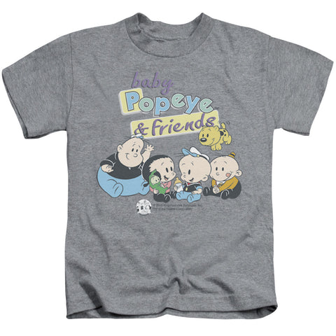 Popeye/baby Popeye & Friends - S/s Juvenile 18/1 - Athletic Heather