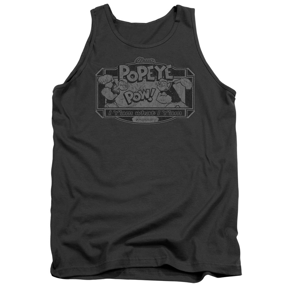 Popeye/classic Popeye - Adult Tank - Charcoal