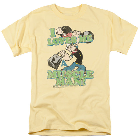 Popeye/muscle Man - S/s Adult 18/1 - Banana