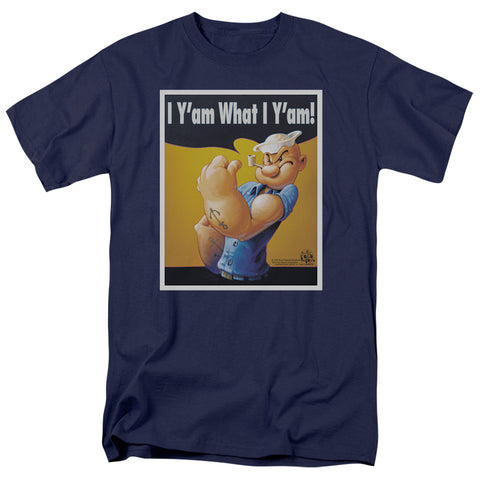 Popeye/i Can Do It - S/s Adult 18/1 - Navy