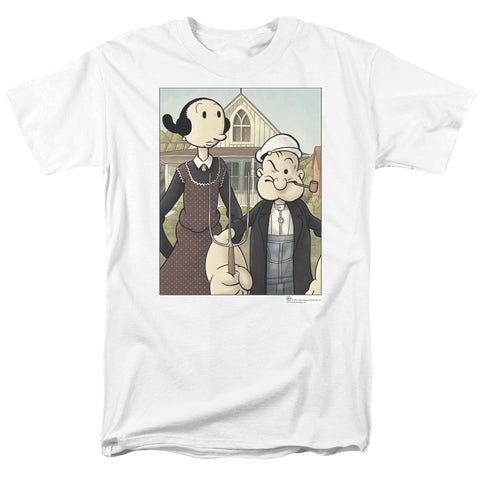 Popeye/popeye Gothic - S/s Adult 18/1 - White