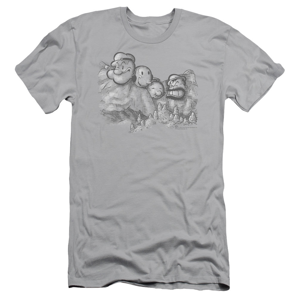 Popeye/pop Rushmore - S/s Adult 30/1 - Silver