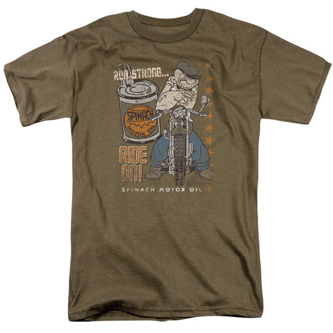 Popeye/ride On - S/s Adult 18/1 - Safari Green