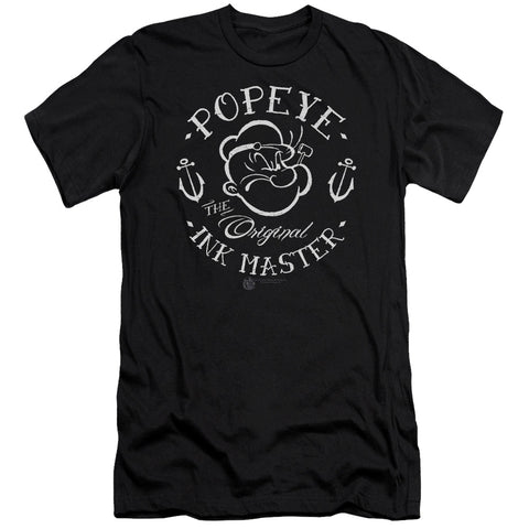 Popeye/ink Master - S/s Adult 30/1 - Black