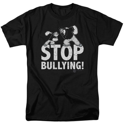 Popeye/stop Bullying - S/s Adult 18/1 - Black