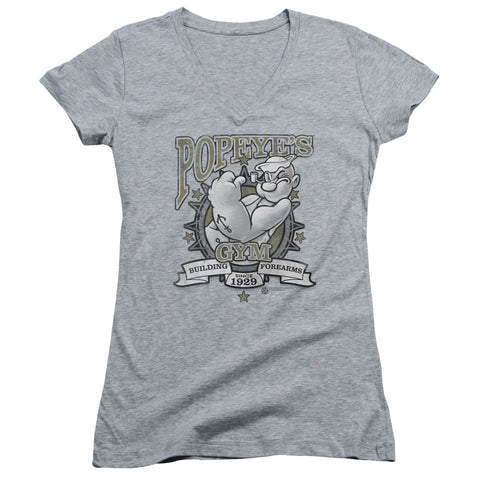 Popeye/forearms-junior V-neck-athletic Heather