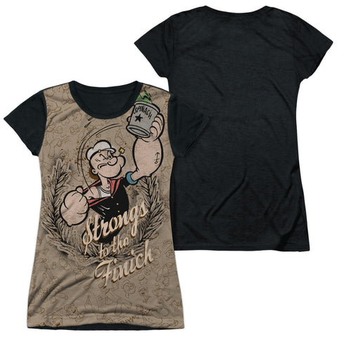 Junior Cap Sleeve 100% Poly Black Back