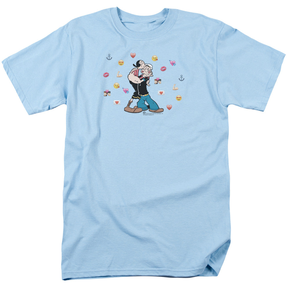 Popeye/love Icons-s/s Adult 18/1-light Blue