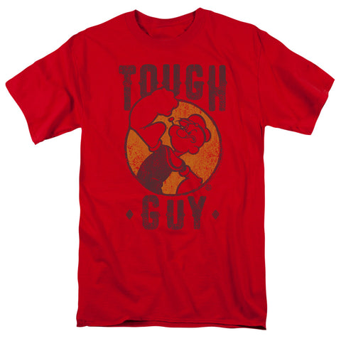Popeye/tough Guy-s/s Adult 18/1-red