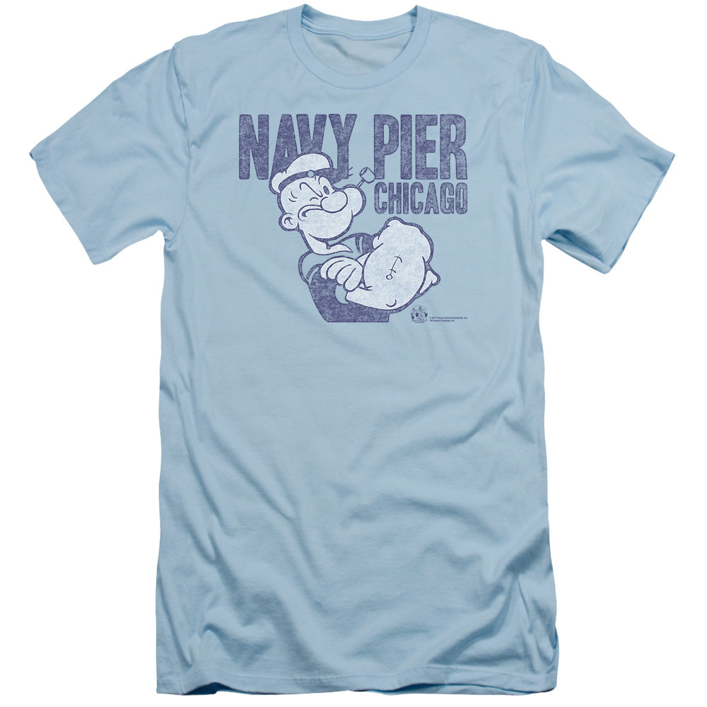Popeye/navy Pier-s/s Adult 30/1-light Blue