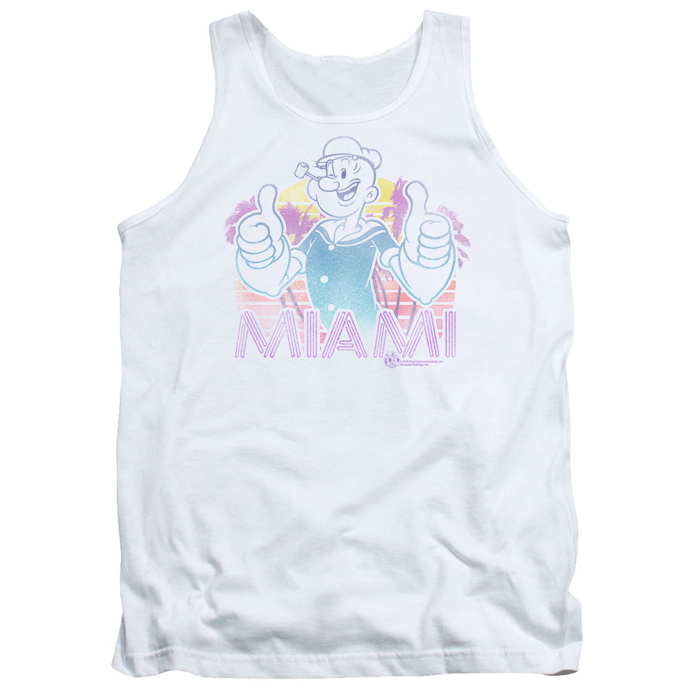 Popeye/miami-adult Tank-white
