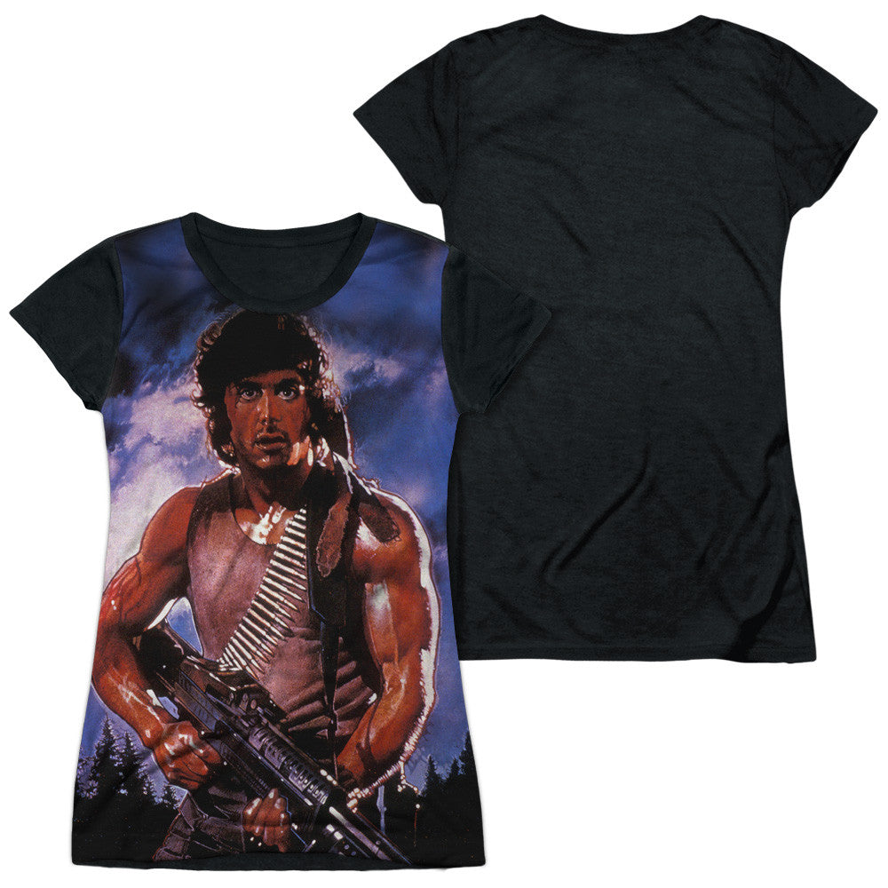Junior Cap Sleeve 100% Poly Black Back