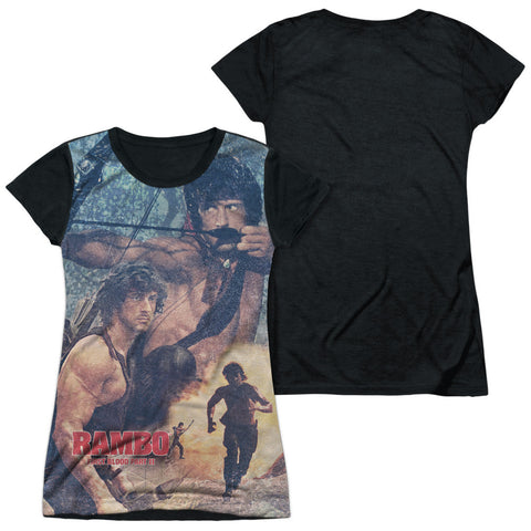 Junior Cap Sleeve 100% Poly Black Back