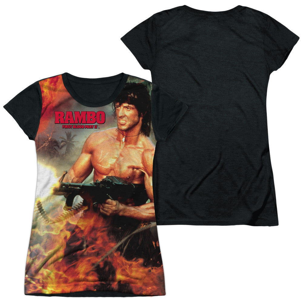 Junior Cap Sleeve 100% Poly Black Back